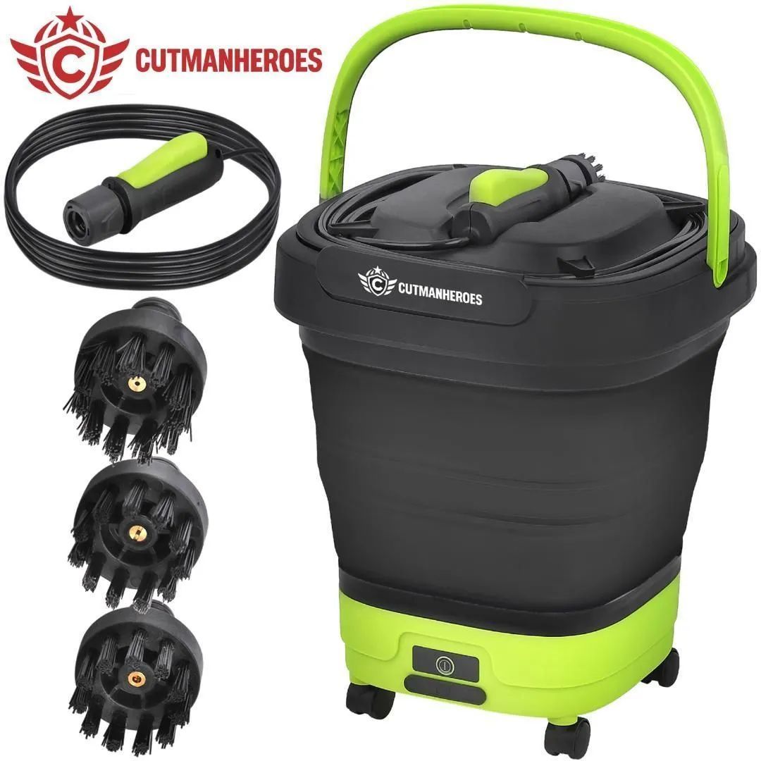 CUTMANHEROES 本物 高圧洗浄機 本体 ブラック/ライムグリーン 2862