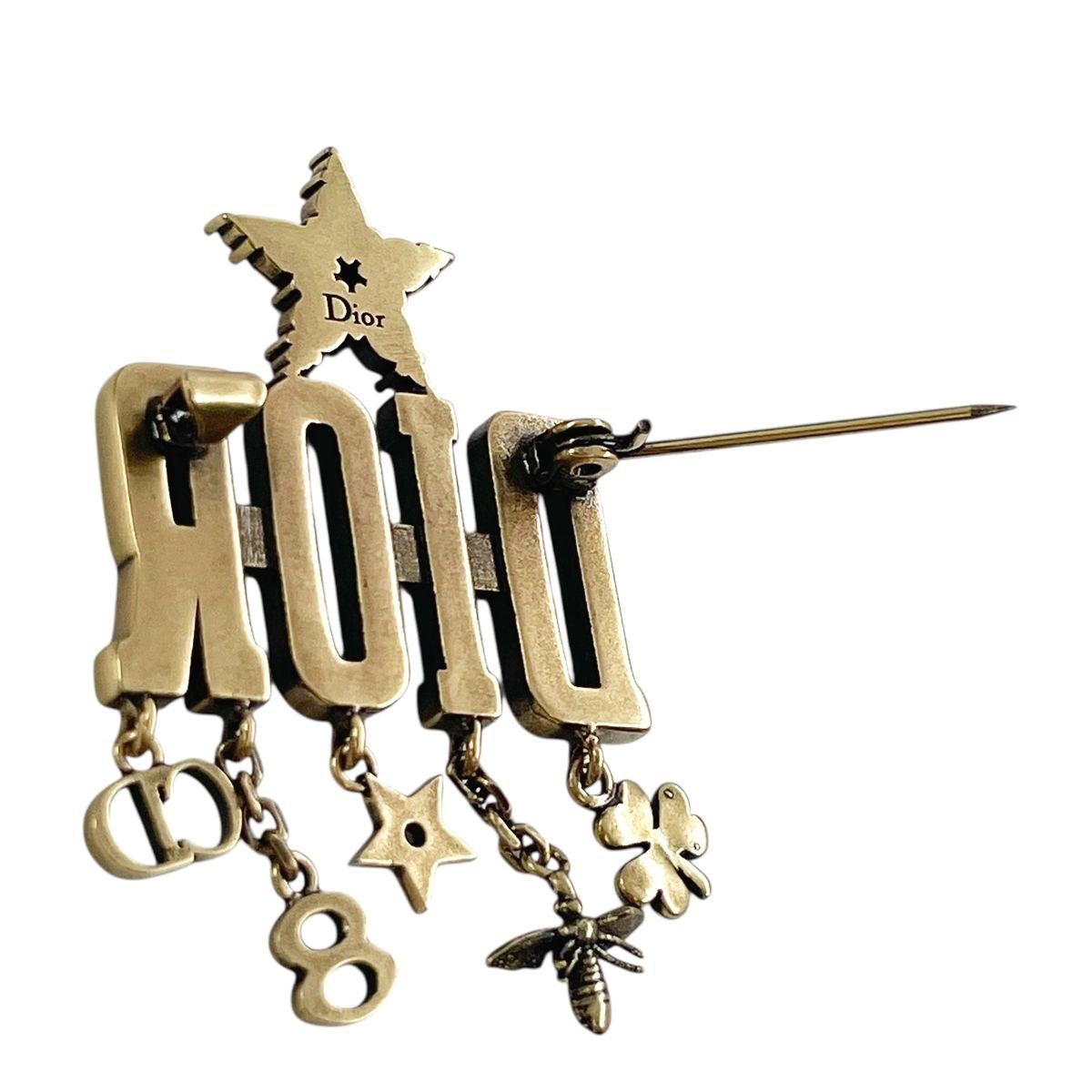 中古】Dior ディオール BEE 8 アイコン ラインストーンブローチ