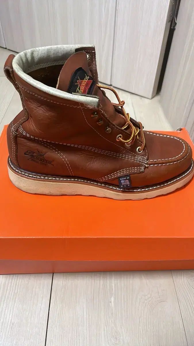 Thorogood(ソログッド) モックトゥ ウォーカーブーツ ブラウン 7 D