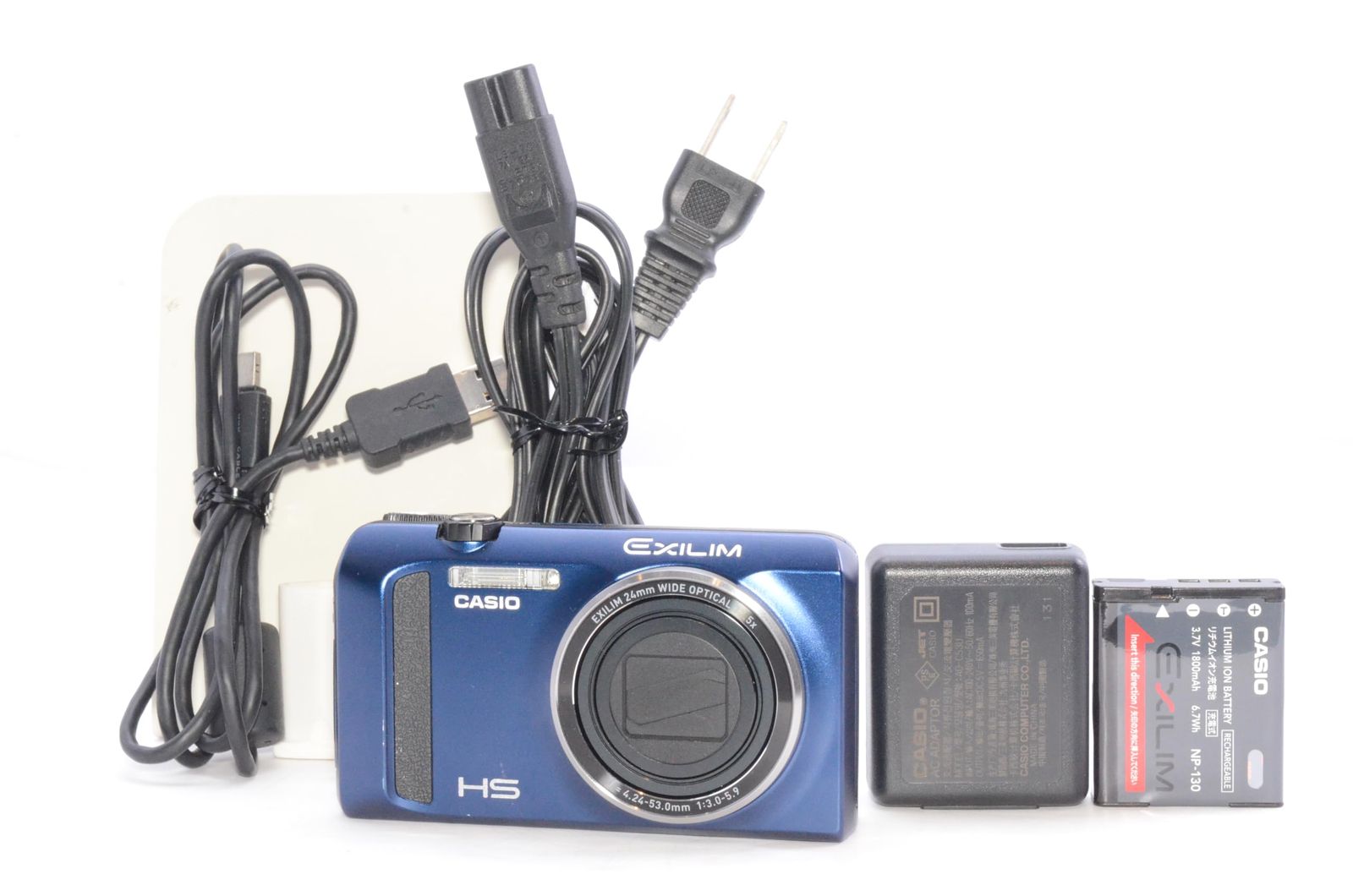 【極美品】CASIO EXILIM EX-ZR410 ブルー 極美品】CASIO EXILIM EX-ZR410 ブルー