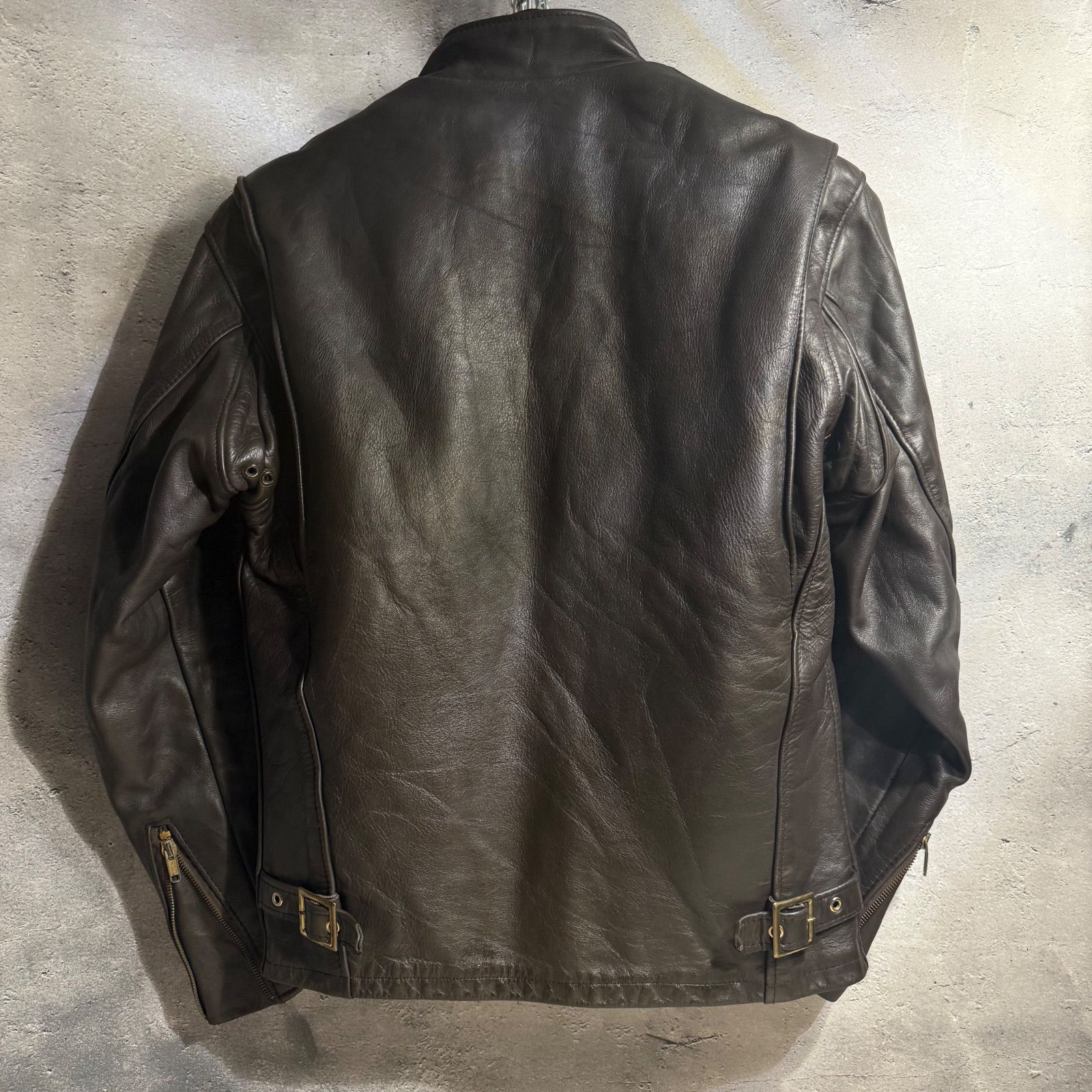 Schott レザージャケット 36 ダークブラウン USA製 本革 - メルカリ