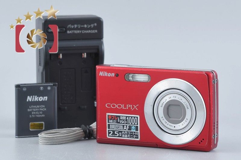 Nikon ニコン 【中古】Nikon ニコン COOLPIX S200 レッド コンパクト