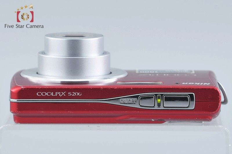 Nikon ニコン 【中古】Nikon ニコン COOLPIX S200 レッド コンパクト