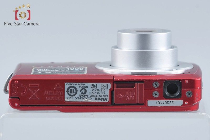 Nikon ニコン 【中古】Nikon ニコン COOLPIX S200 レッド コンパクト