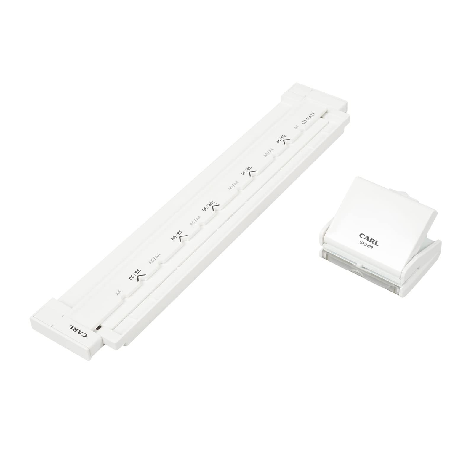 カール事務器 リングノート用 ゲージパンチ 国際標準 1 3インチ 8 47 mm ピッチ 角穴 A 4 34穴 B 5 29穴 24穴 ホワイト 日本メーカー GP 2429