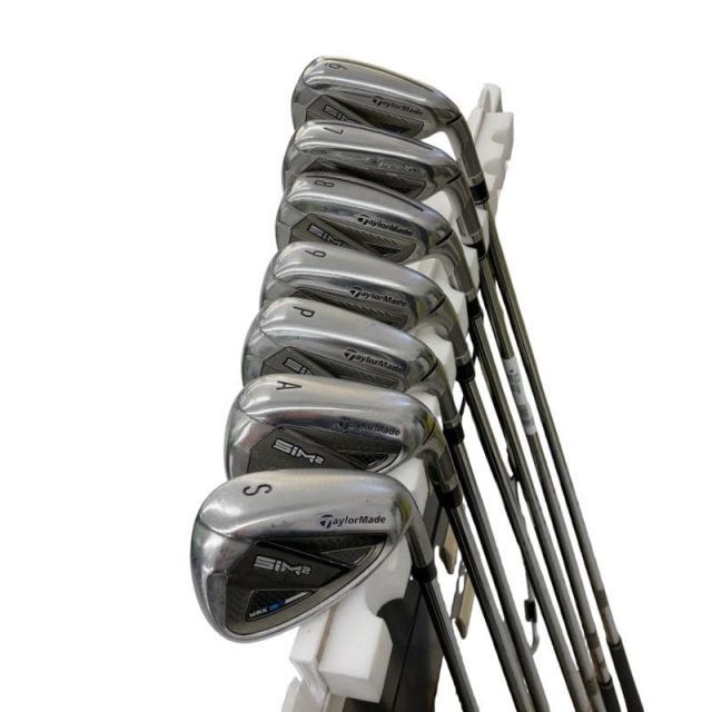 中古】 テーラーメイド SIM2 MAX 7S アイアンセット IR KBS MAX MT85