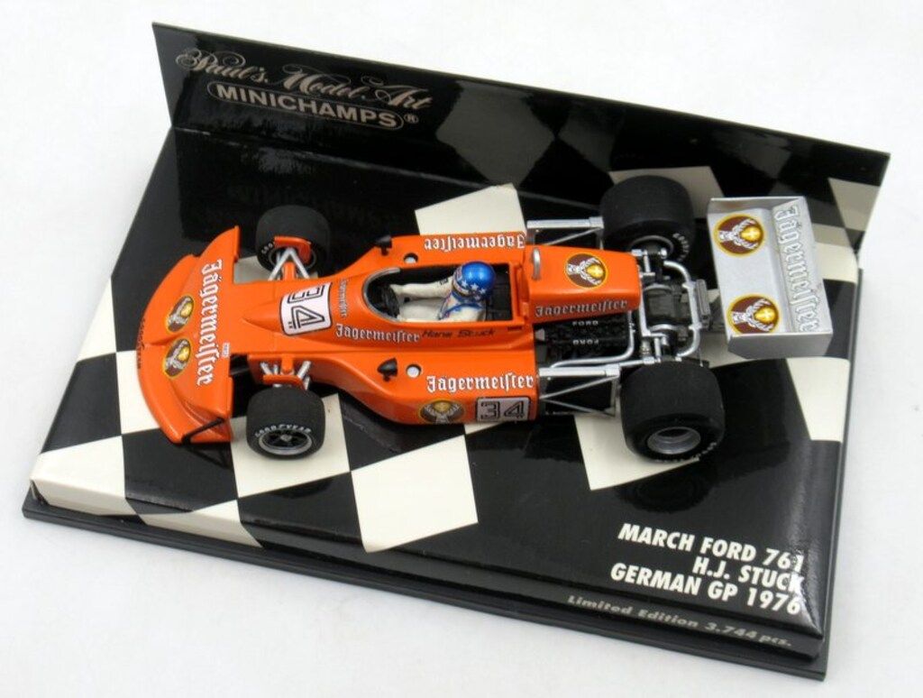 Paul'sModelArt 1/4MINICHAMPS MARCH FORD 761 H.J. STUCK GERMAN GP