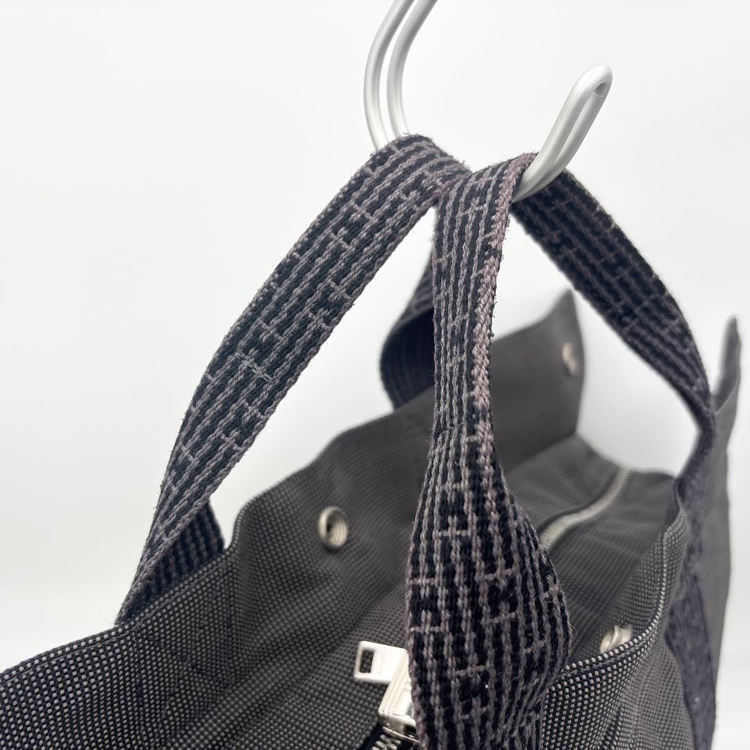 エルメス エールライン MM トートバッグ グレー系 鞄 カバン カデナ(鍵