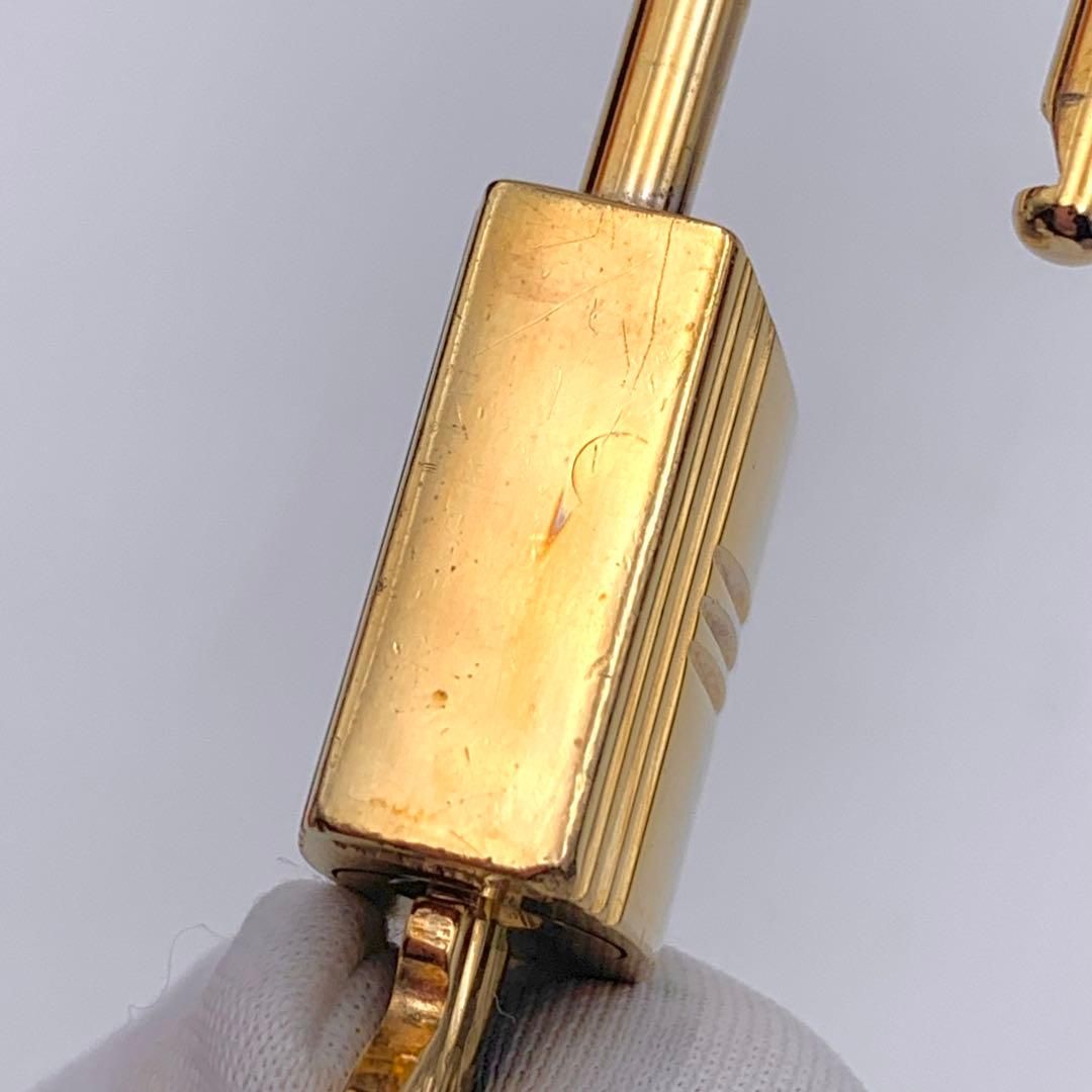 エルメス カデナ 24Kメッキ No.120 120番 鍵付き カデナキー