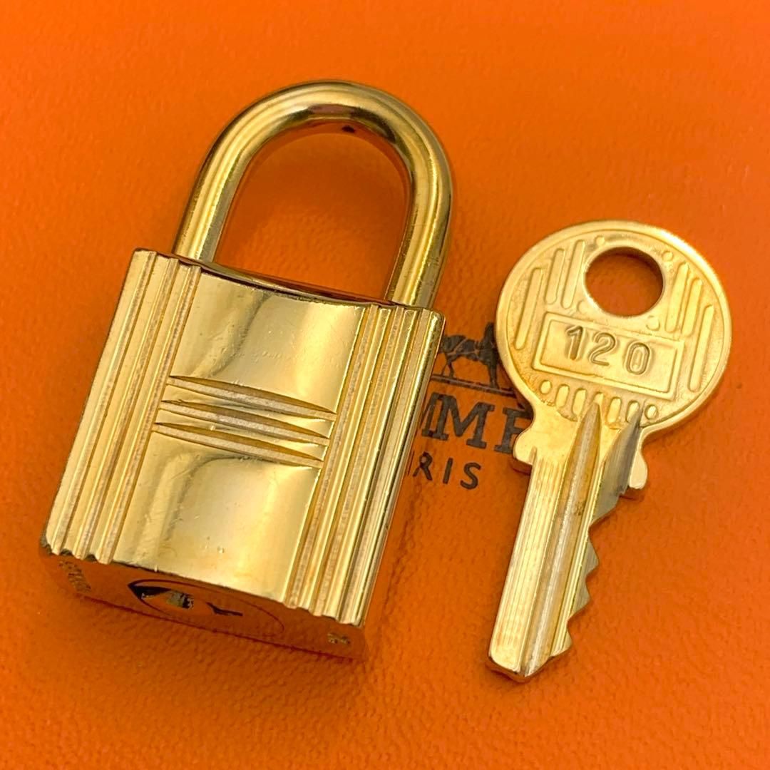 エルメス カデナ 24Kメッキ No.120 120番 鍵付き カデナキー