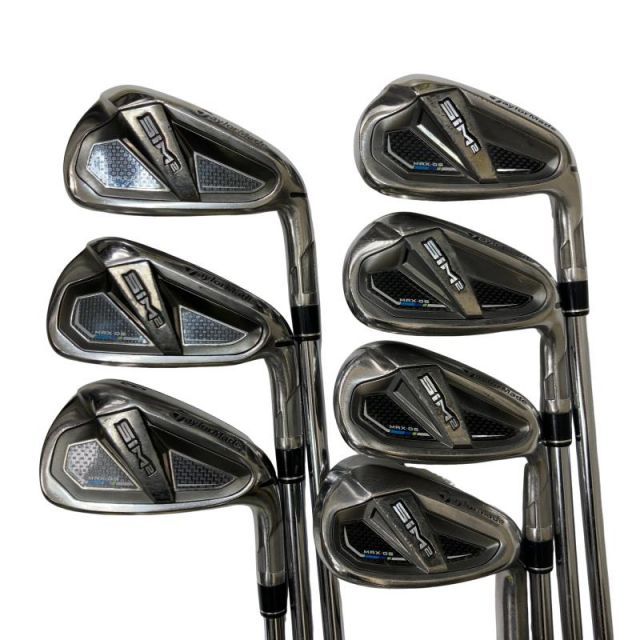 中古】 テーラーメイド SIM MAX・OS 7S アイアンセット IR KBS MAX85