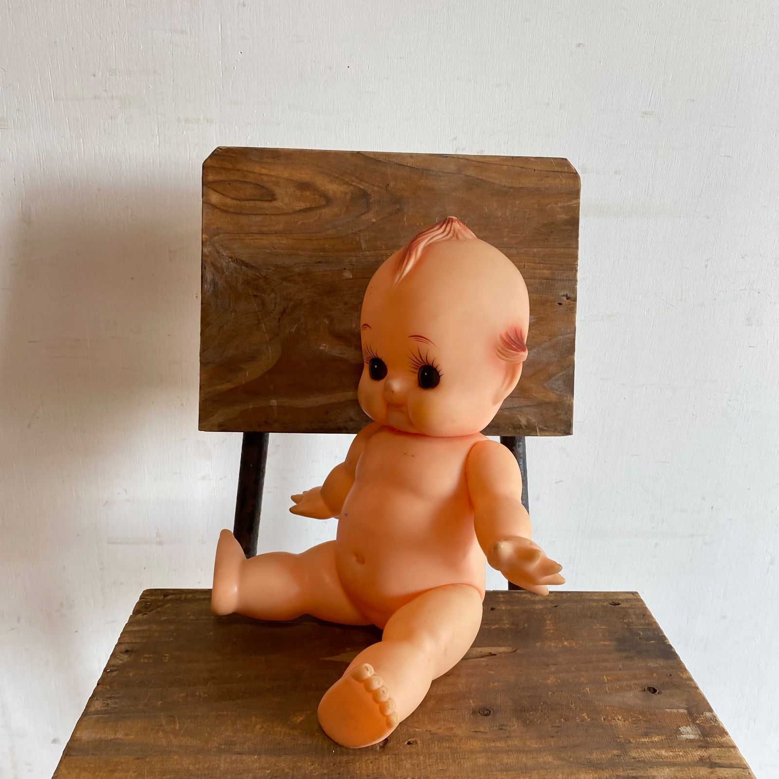 レトロ キューピー人形 日本製 人形 ソフビ ヴィンテージ オブジェ