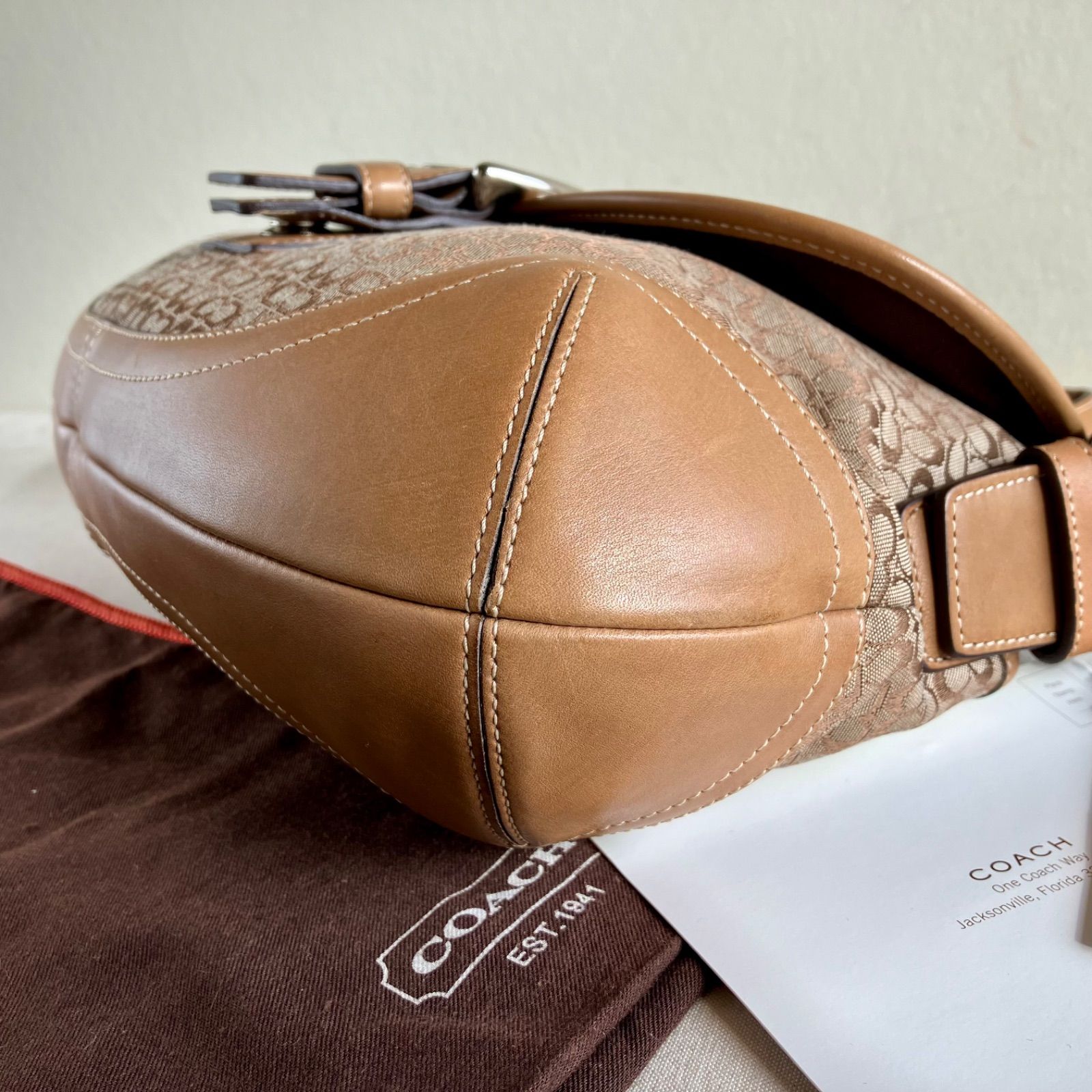 Coach Vintage y2k Signature Medium Soho Flap Shoulder bag Brown