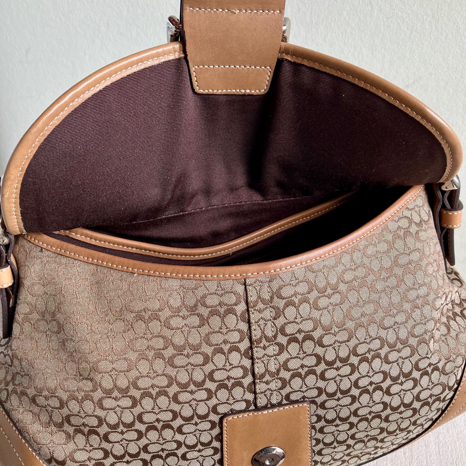 Coach Vintage y2k Signature Medium Soho Flap Shoulder bag Brown