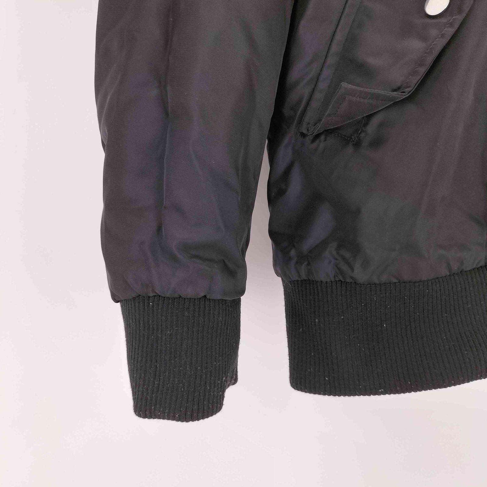 ザラ ZARA フェイクファーリバーシブルボンバージャケット メンズ JPN 