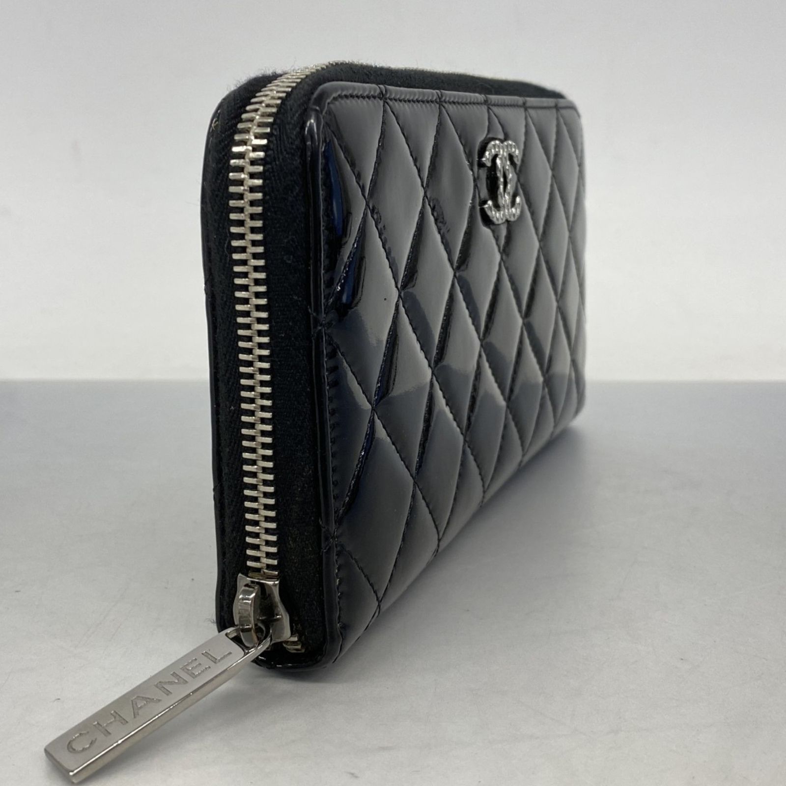 CHANEL⭐︎シャネル⭐︎ブラック⭐︎パテントレザー⭐︎キルティング⭐︎長財布 シャネル(Chanel) シャネル 長財布 ブリリアント パテントレザー