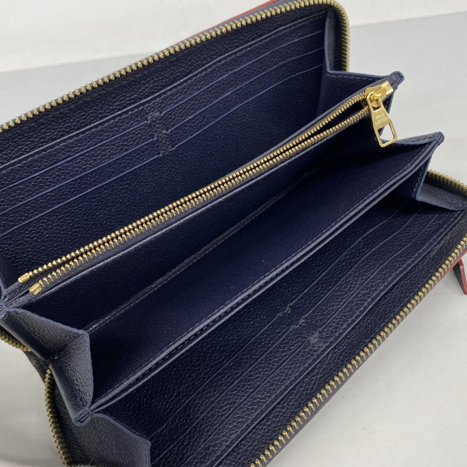 ルイヴィトン ジッピー ウォレット マリーヌルージュ 長財布 ルイヴィトン モノグラム・アンプラント ジッピー・ウォレット