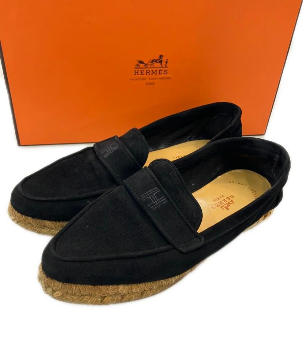 エルメス　スエード　エスパドリーユ　37　スリッポン ロエベのスリッポン、エルメスのエスパドリーユ 大人が選ぶべき人気
