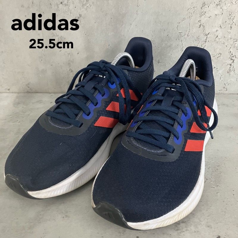 アディダス adidas メンズ ランニング シューズ　25cm adidas アディダス ランニングシューズ ID2282 ネイビー オレンジ 25.5