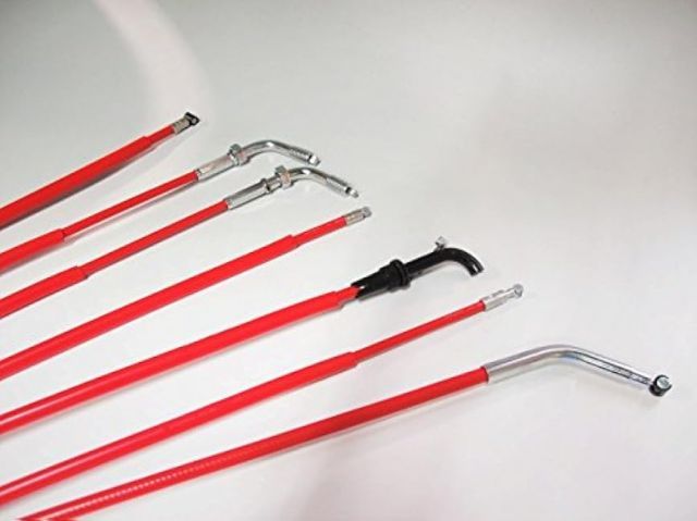 レッド 350mmロング クラッチ ワイヤー スーパーホークⅢ NC04