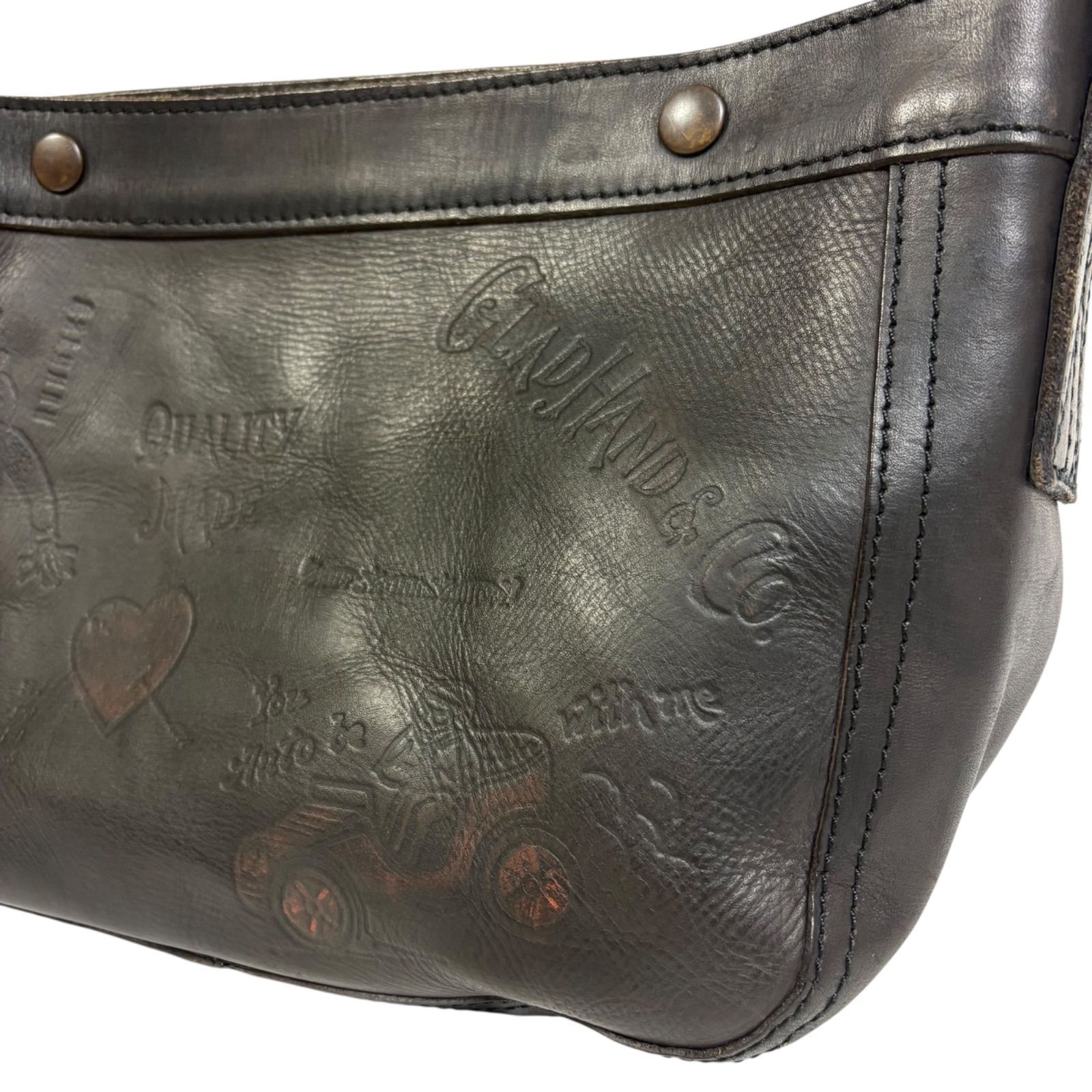 希少品】vasco×GLADHAND レザーバッグ ニュースペーパーバッグ - メルカリ