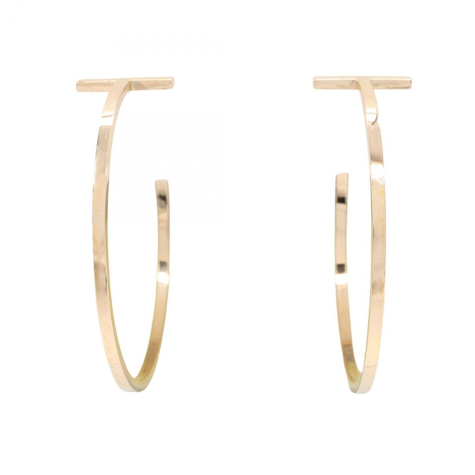 TIFFANY＆CO ティファニー Tワイヤー フープ ピアス ラージ ピアス 