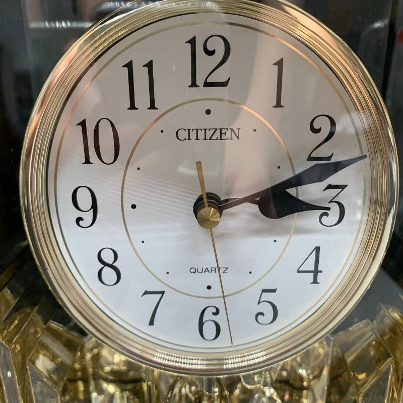 X373 動作OK シチズン 置き時計 CITIZEN T0348G 風防: プラスチック枠