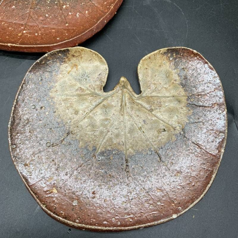 魯山人  信楽木の葉皿未使用識箱入り 魯山人 信楽木の葉皿未使用識箱入り 魯山人 信楽木の葉皿未使用識箱入り