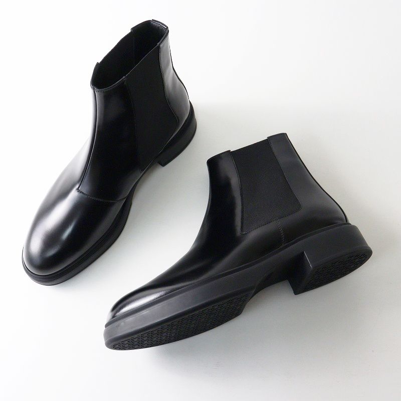 極美品 メンズ エルメス HERMES フュージョン カーフレザー サイドゴア