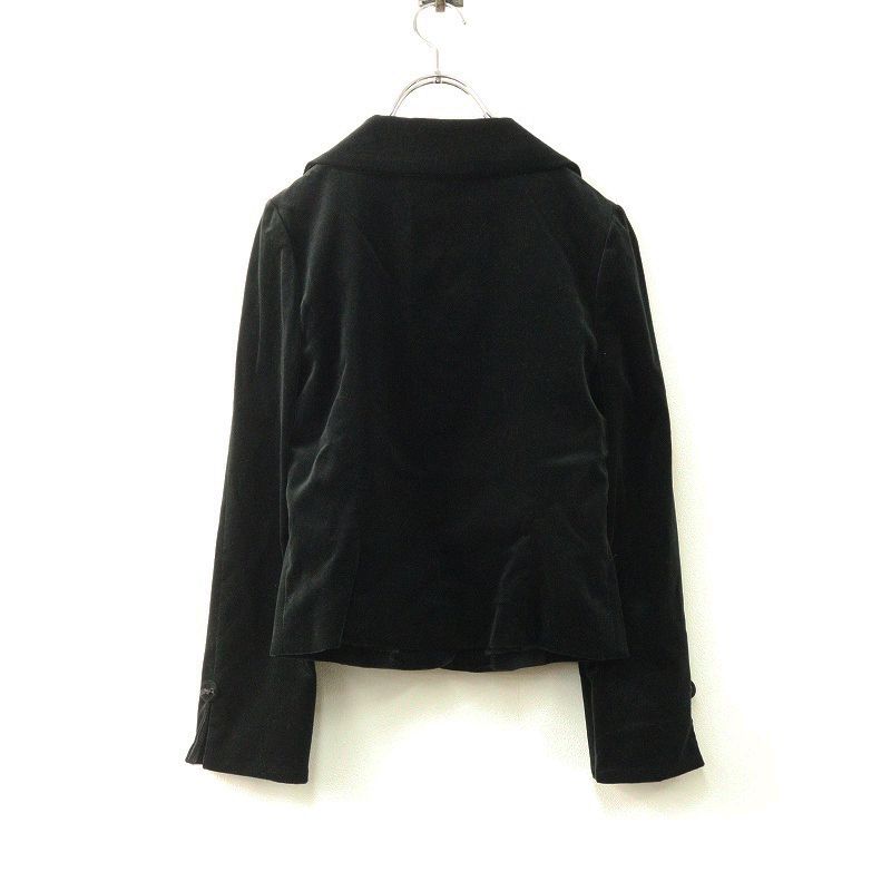 M‘S GRACYベルベット素材ブラックコート　38サイズ M'S GRACYベルベット素材ブラックコート 38サイズ
