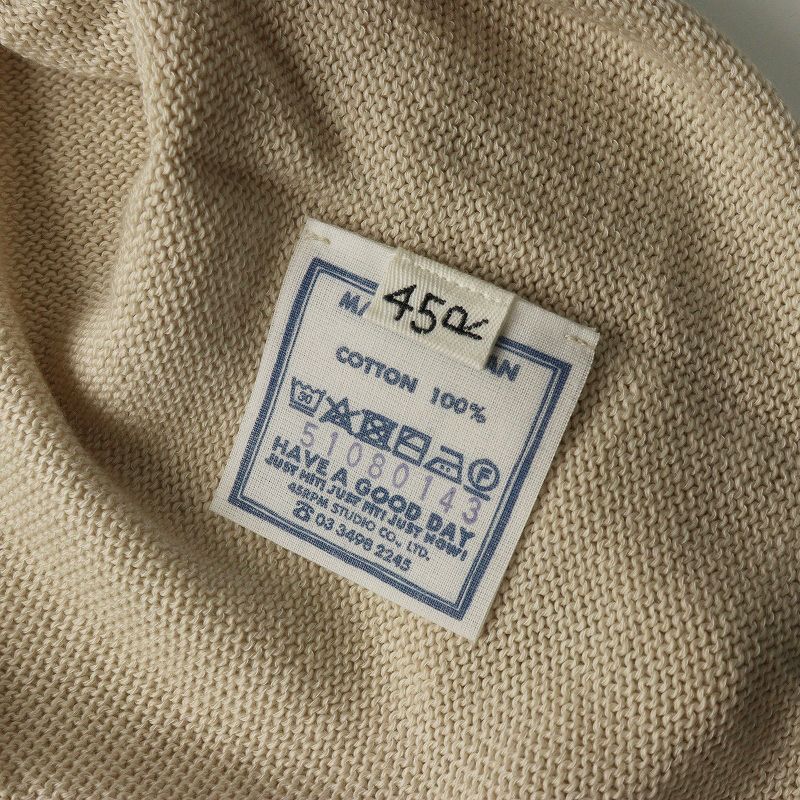 45R(45rpm 45アールピーエム)  超ガーゼのチュニック  ジンバブエコットンヘンリーニット【0】【LKNA71104】 45R - 45R(45rpm 45アールピーエム) 超ガーゼのチュニック ジンバブエ