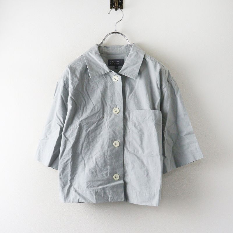 2024SS マーガレットハウエル MARGARET HOWELL MELANGE COTTON POPLIN