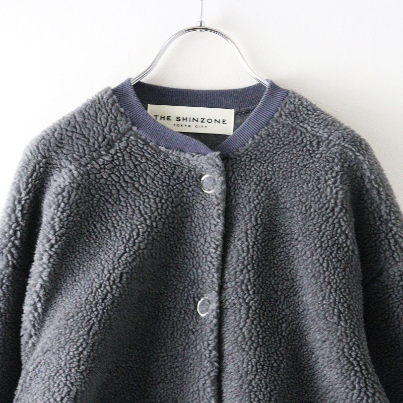 2022AW ザシンゾーン THE SHINZONE BOA CAPLIN BLOUSON F＼グレー ボア 