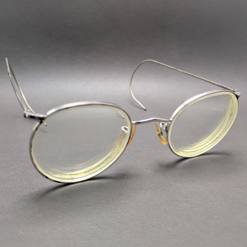 ALGHA 20 メガネ ヴィンテージ 金張り イングランド製M72 60s ALGHA 20 アルガワークス 金張 ボストン イングランド製 - メルカリ