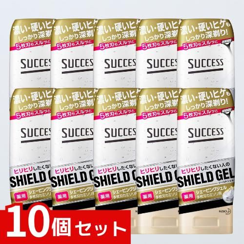 SUCCESS サクセス 薬用シェービングジェル 多枚刃カミソリ用 180g ×10個セット 4901301267764 #