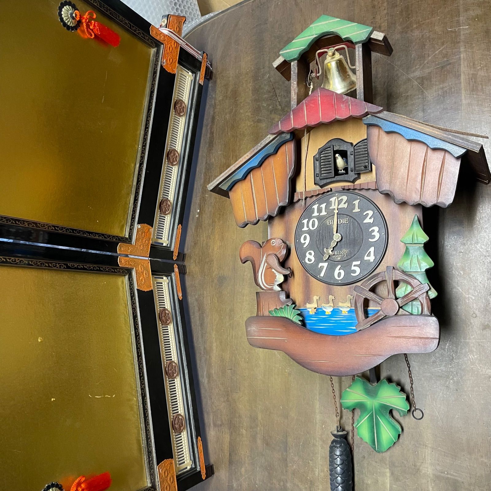SEIKO BIRDIE PB314B 掛時計 鳩時計 クオーツクロック ビンテージ SEIKO BIRDIE 木製鳩時計 PB314B ハト時計 - メルカリ