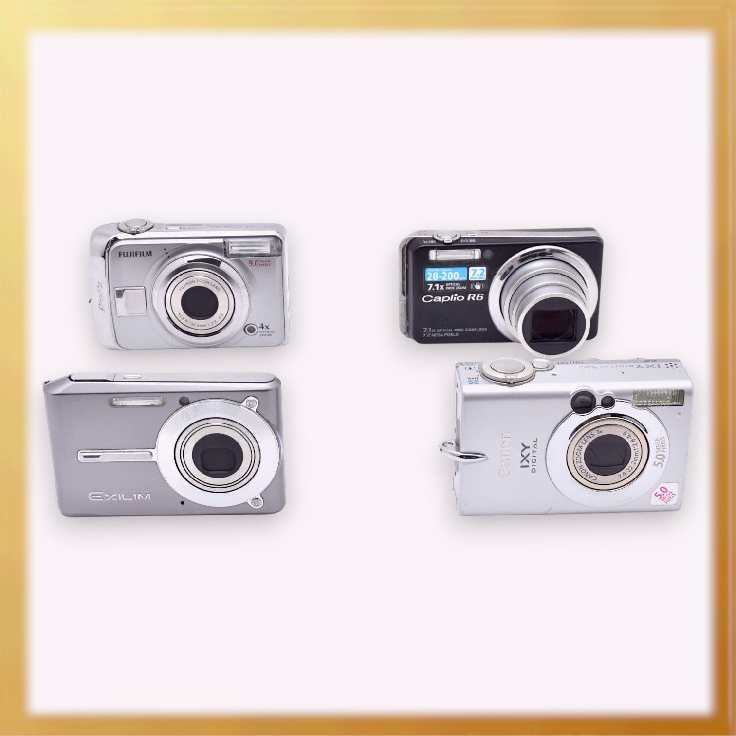 ジャンク｜【通電確認済】Cannon IXY 500 Ricoh caplio R6 CASIO