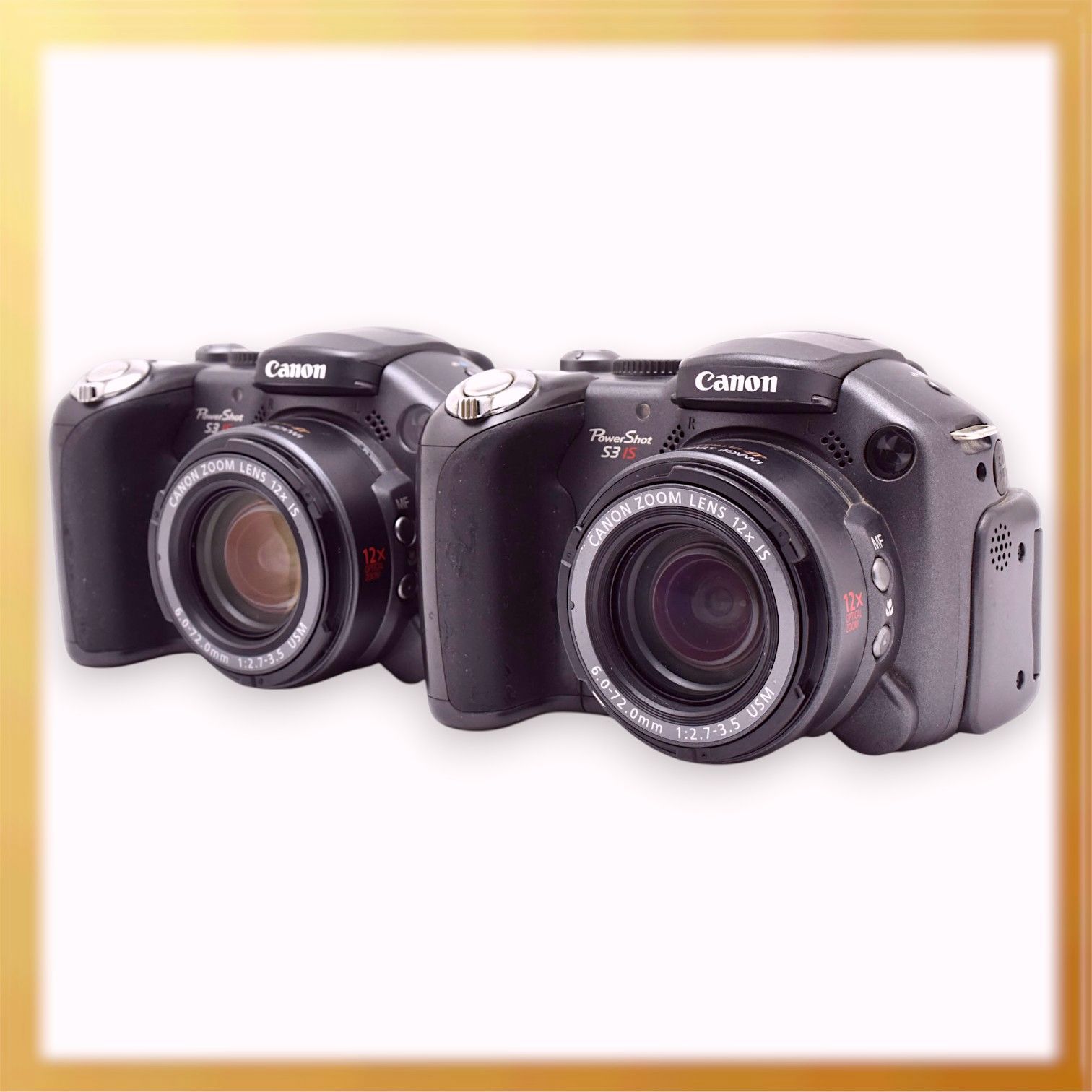 Canon PowerShot S3IS & DMC-FZ8 ジャンク品　セット ジャンク｜【通電確認済】Cannon PowerShot S3 IS 2台セット｜N086