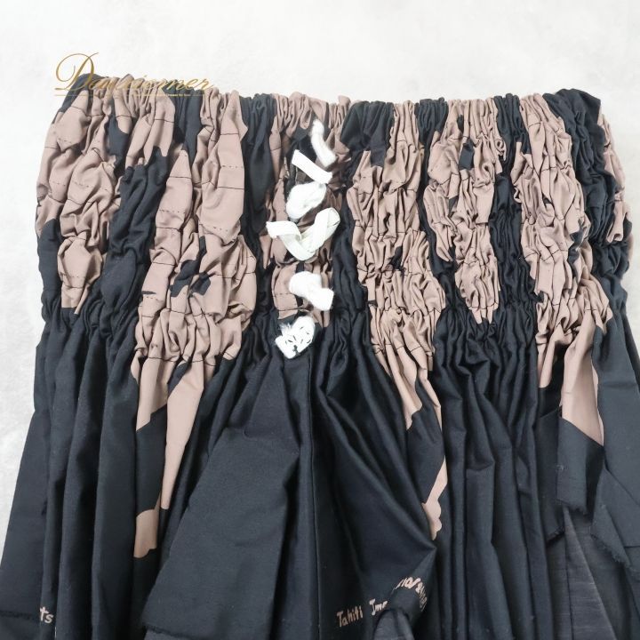 フラダンス 衣装 パウスカート ブラック系 タヒチインポーツ