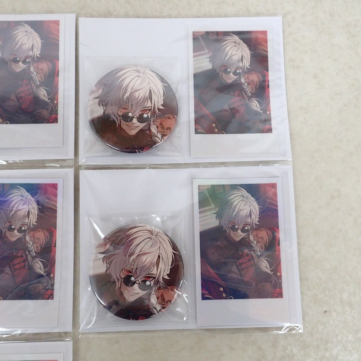 未開封 葛葉 誕生日グッズ 2024 缶バッジ&チェキ風カード まとめて10点