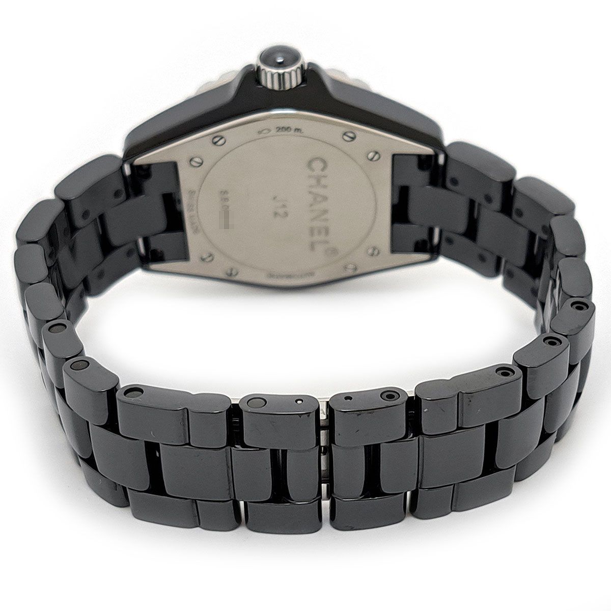 シャネル J12 12Pダイヤ H1626 自動巻き ブラックセラミック メンズ