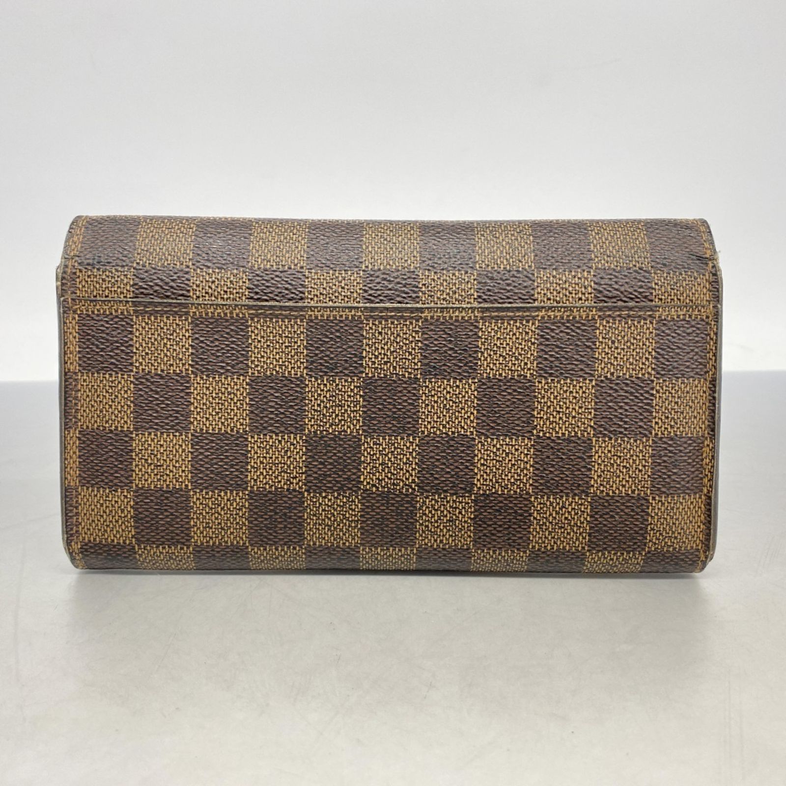 【人気SS美品】ルイヴィトン ダミエ エベヌ ポルトフォイユ サラ 二つ折り財布 ルイ・ヴィトン(Louis Vuitton) ルイ・ヴィトン 長財布 ダミエ