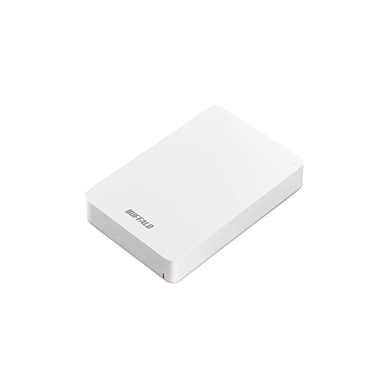 バッファロー BUFFALO USB3.1(Gen.1)対応 耐衝撃ポータブルHDD 5TB ホワイト HD-PGF5.0U3-GWHA 0