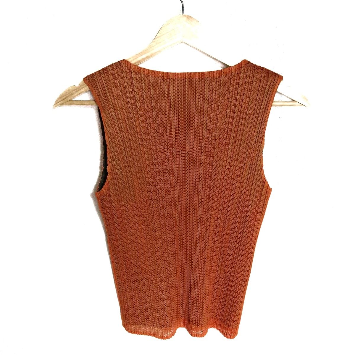 プリーツプリーズ PLEATS PLEASE タンクトップ サイズ3 L ベージュ 