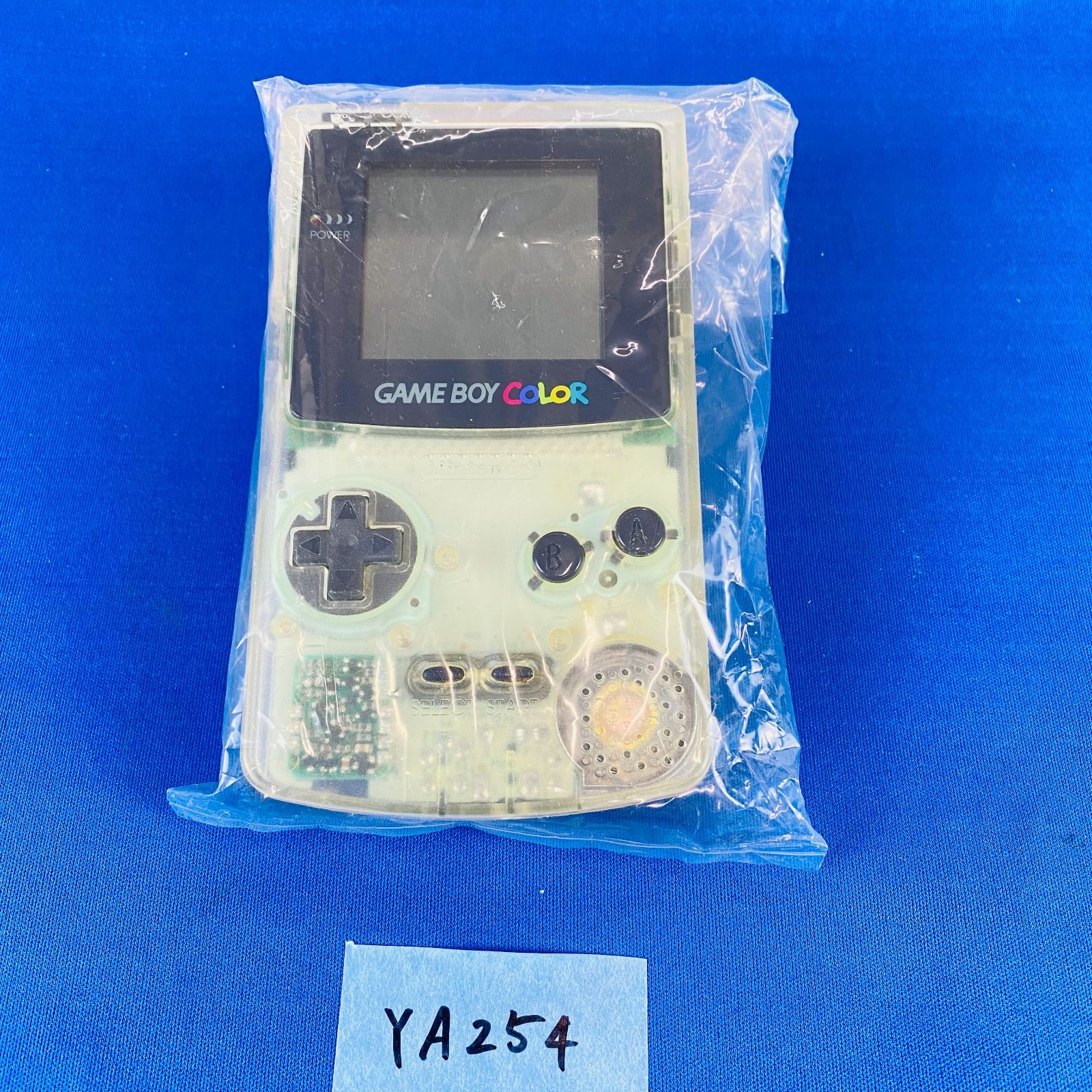 ゲームボーイカラー クリア　元箱・取説付 箱・説明書付き】ゲームボーイカラー本体 クリア 純正品 任天堂 - メルカリ