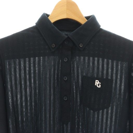 パーリーゲイツ 24SS 長袖 ポロシャツ カットソー ボタンダウン 1 PEARLY GATES（パーリーゲイツ） 【新品】パーリーゲイツ 長袖