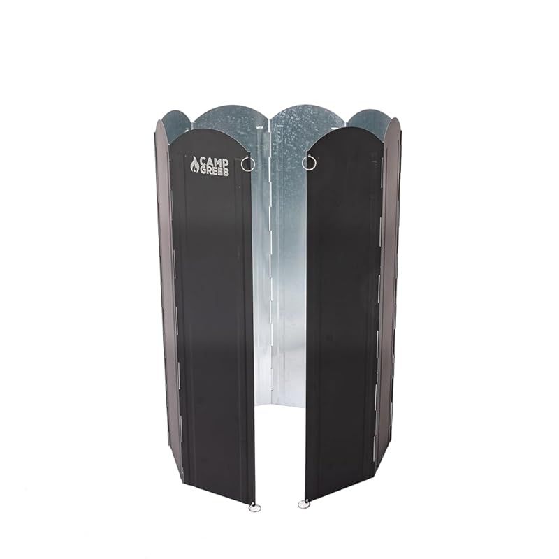キャンプグリーブ 大型風防板 ウインドスクリーン 片面ブラック 高さ