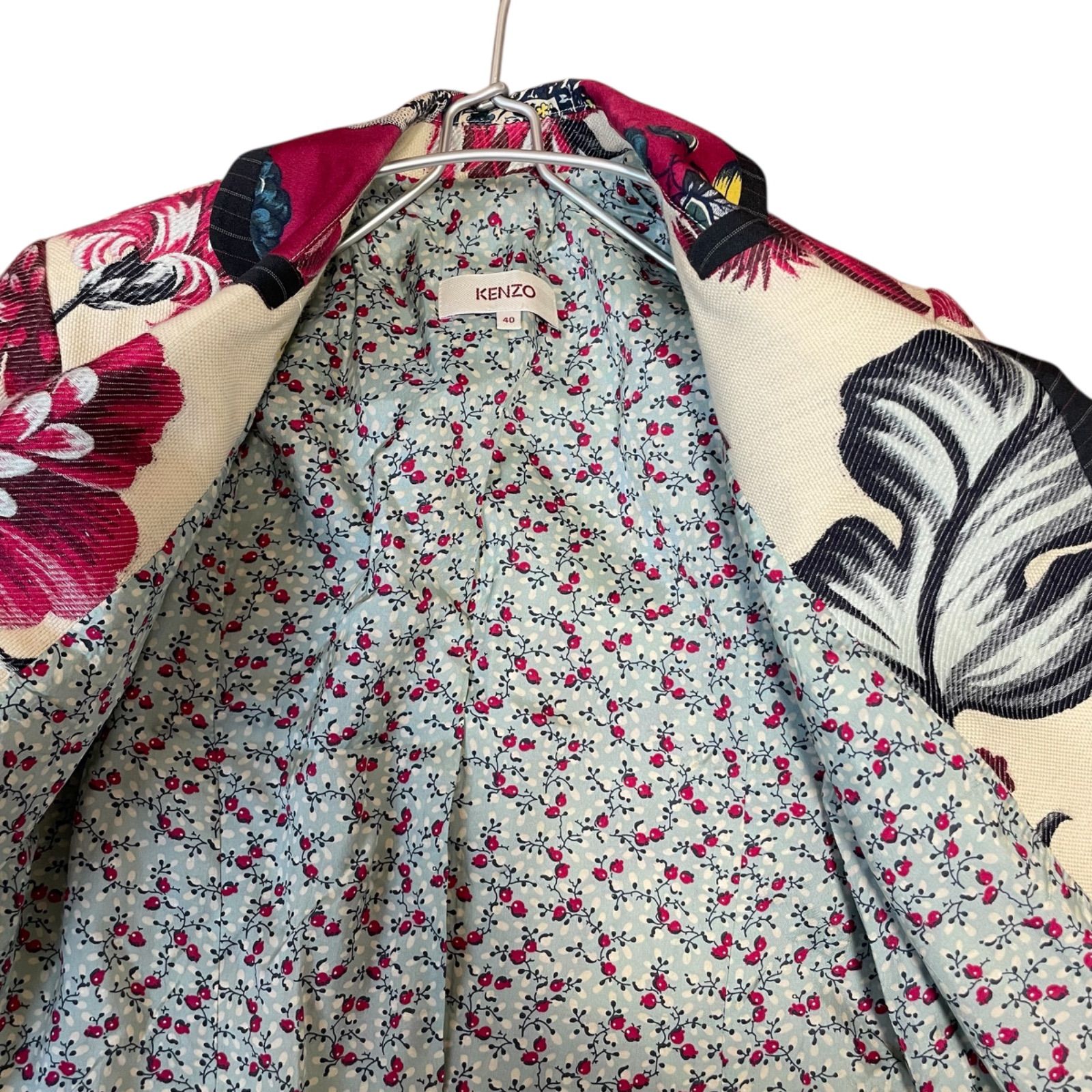 ZM1675【美品】KENZO ケンゾー 花柄テーラードジャケット 総柄