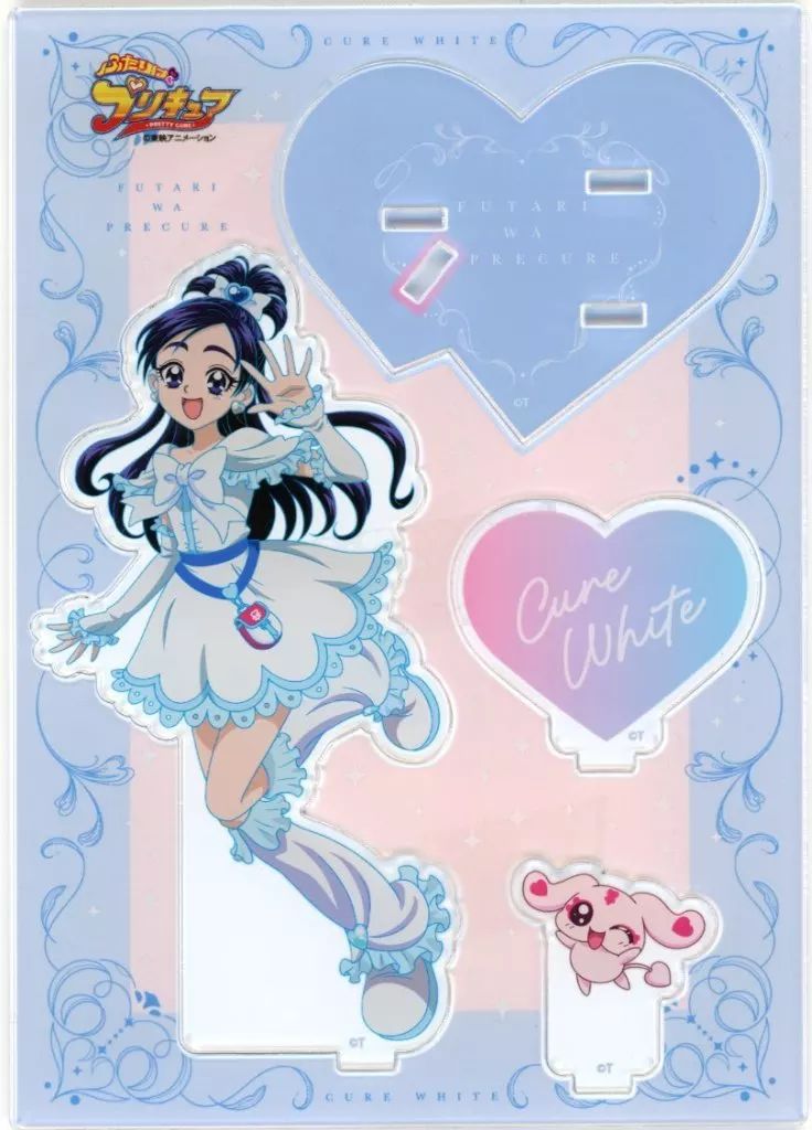  【中古】アクリルスタンド・アクリルパネル キュアホワイト＆ミップル アクリルスタンド 「Avail×ふたりはプリキュア」 アクリルスタンド