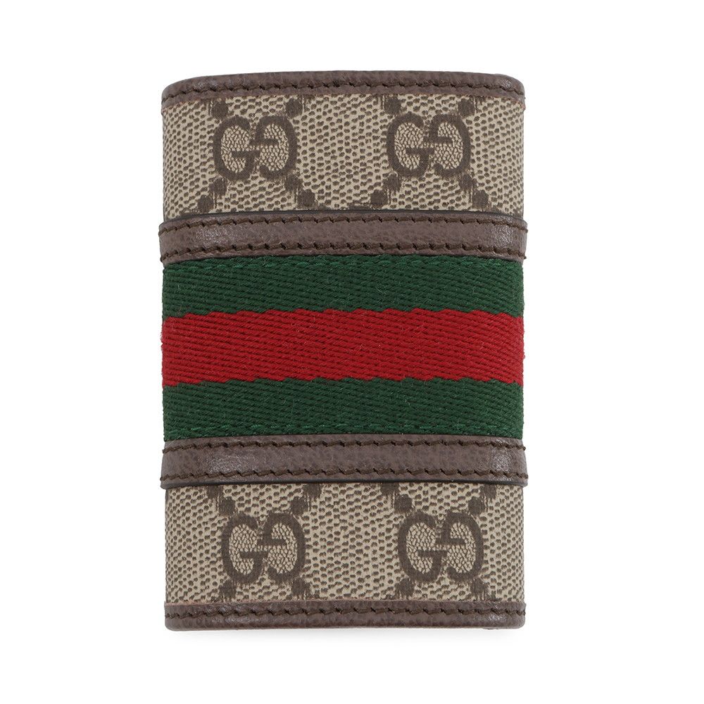 GUCCI グッチ 6連キーケース 603732 GGスプリーム シェリーライン GUCCI - 【中古】 グッチ キーケース オフディア 603732 シェリー GG